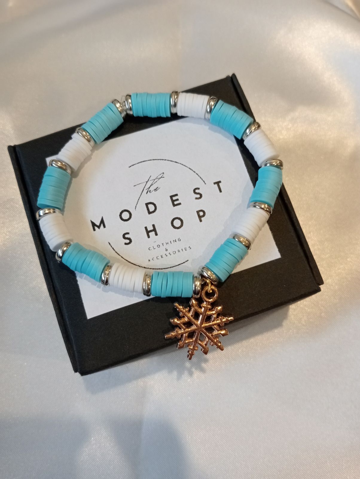 Snow-Flake Charm Bracelet