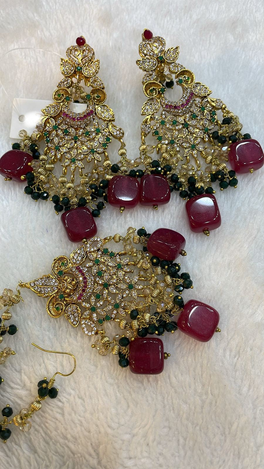Bindiya and earrings set sales