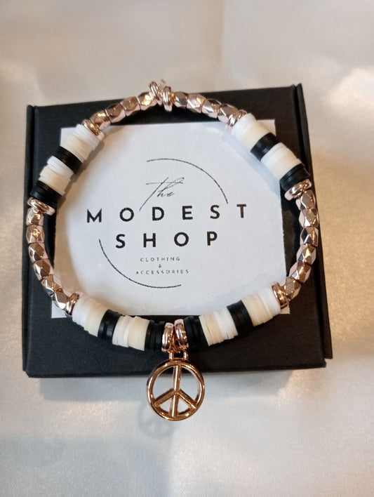 Peace Charm Bracelet