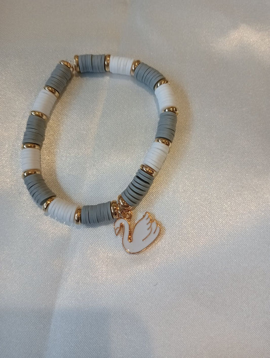 Swan Charm Bracelet