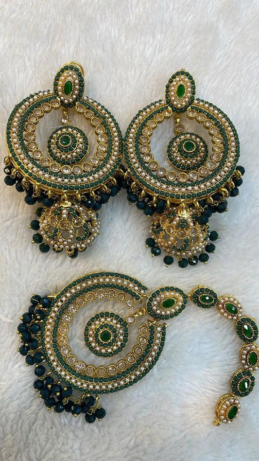 Earrings and Bindiya Set