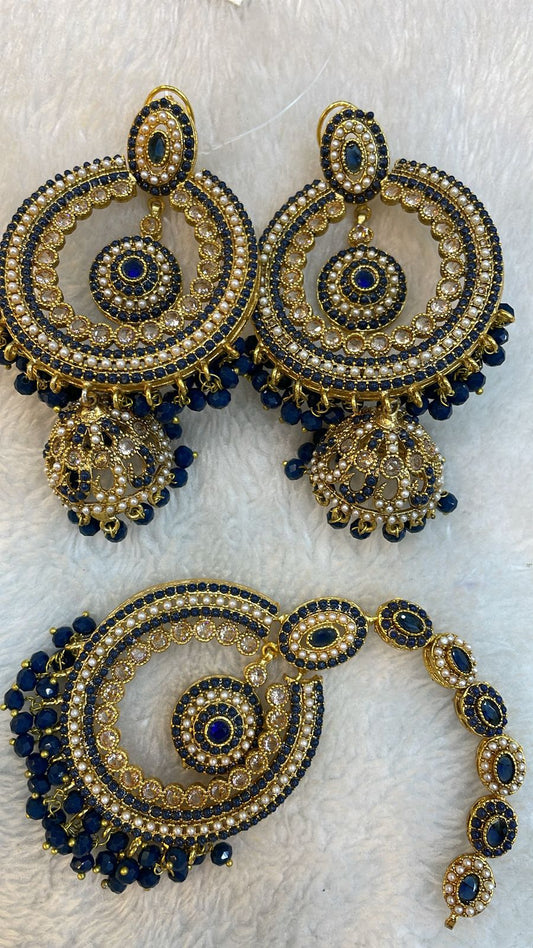 Earrings and Bindiya Set