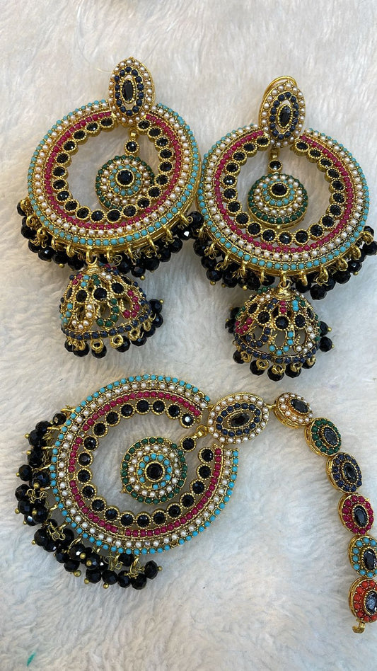 Earrings and Bindiya Set