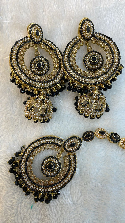 Earrings and Bindiya Set